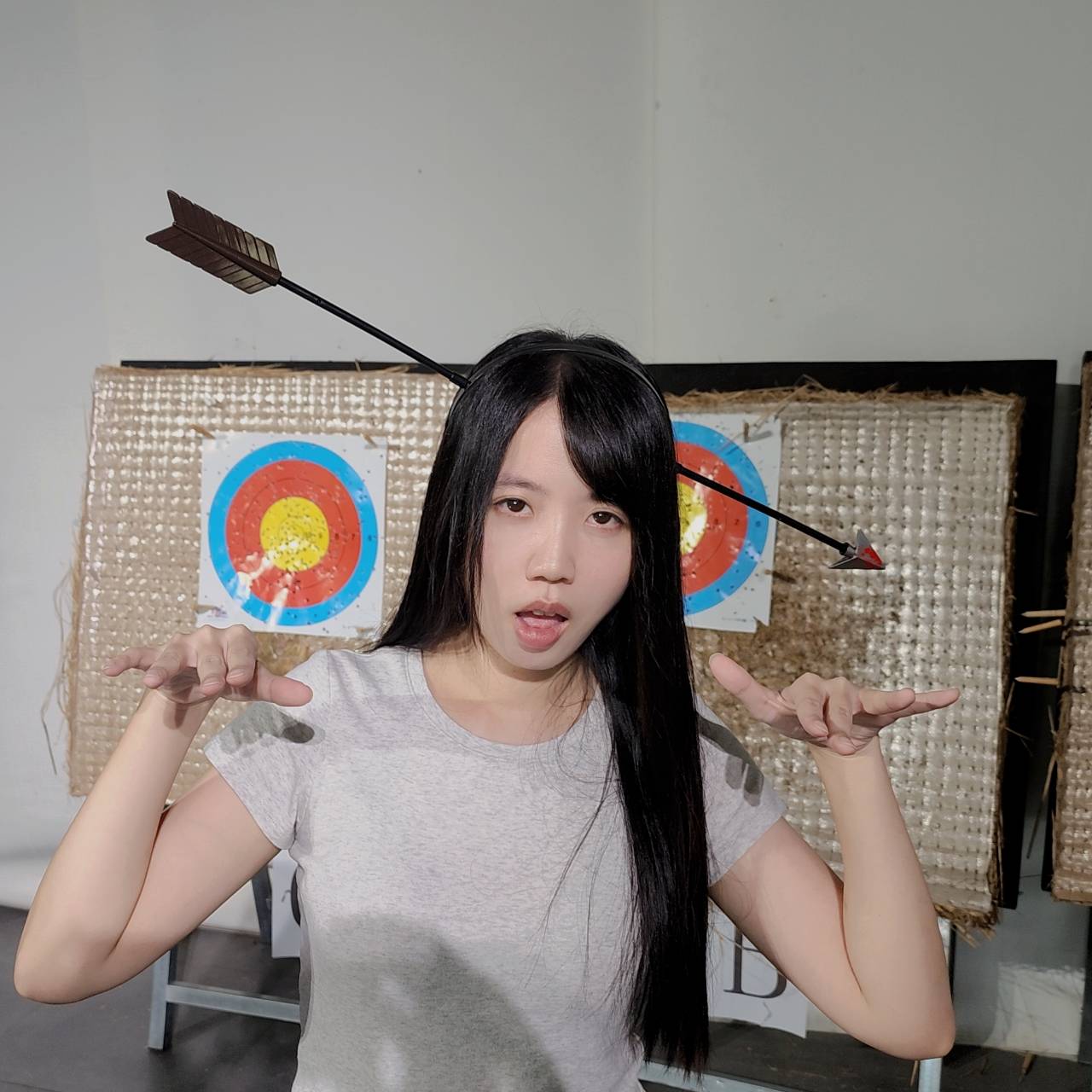 射箭髮箍-射箭髮刳 射箭髮箍 聖誕節交換禮物 萬聖節 穿頭箭 卡通個性搞怪裝飾 弓箭禮物