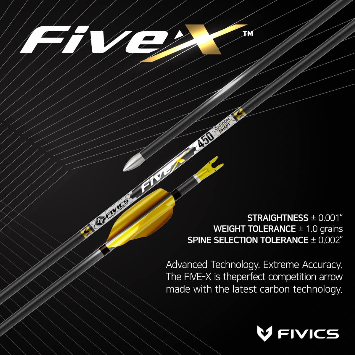 FIVICS FIVE-X 純碳纖維競賽箭